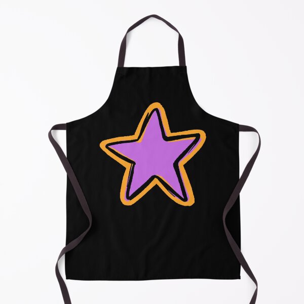 Item preview, BRIGHT STAR, PURPLE STAR WITH BLACK AND ORANGE OUTLINE designed and sold by larissa-myrie.