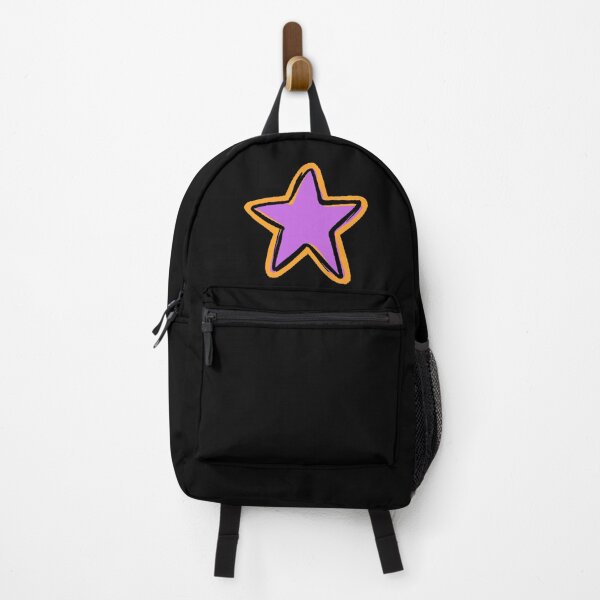Item preview, BRIGHT STAR, PURPLE STAR WITH BLACK AND ORANGE OUTLINE designed and sold by larissa-myrie.