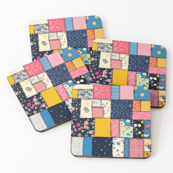 Item preview, Adorable Patchwork Design, Playful Pattern  designed and sold by CharmedWonders.
