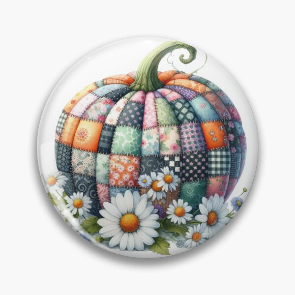 Artikelvorschau, Patchwork-Kürbis, Gänseblümchen, Herbst, entworfen und verkauft von deniz kaya.