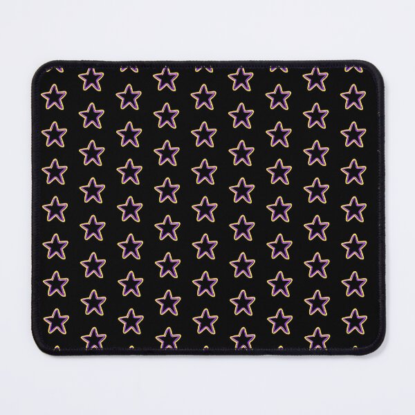 Item preview, STAR, BLACK STAR WITH PURPLE AND PALE YELLOW OUTLINE designed and sold by larissa-myrie.