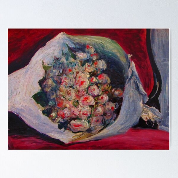 Aperçu de l'œuvre Pierre-Auguste Renoir (1841-1919) "Bouquet sur une chaise (Bouquet dans une Loge)" créée et vendue par Alexandra Dahl.