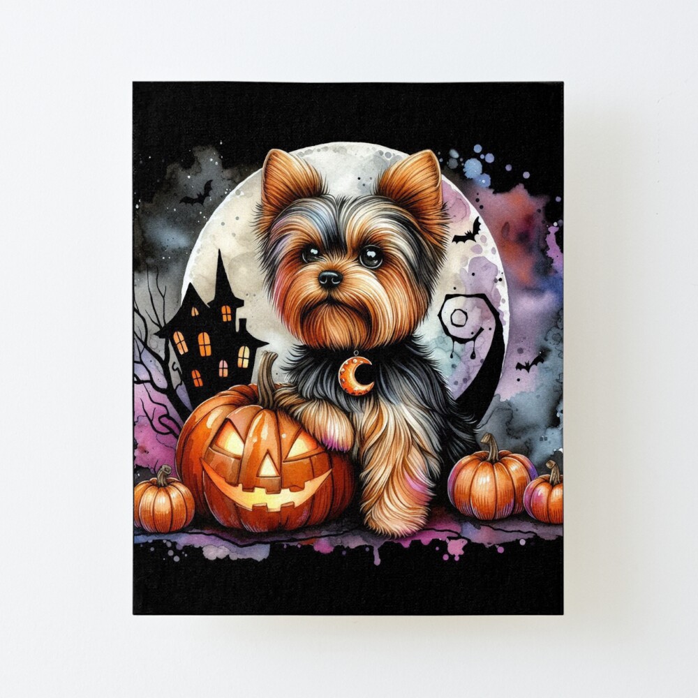 Mommy's Little Pumpkin Yorkie Metal Print Mommy's Little Pumpkin Yorkie Metal Print