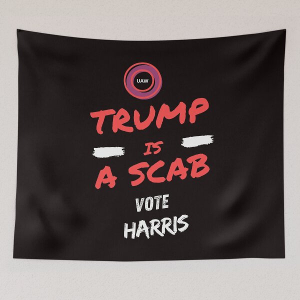 Item preview, Shawn Fain Says It All - Trump Is a Scab, Vote Harris T-Shirt designed and sold by EcoArtTees.