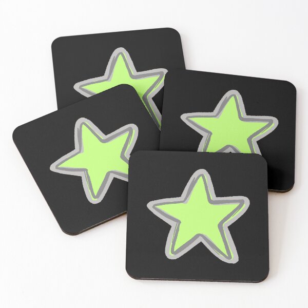 Item preview, BRIGHT STAR, LIGHT GREEN STAR WITH DARK GREY AND LIGHT GREY OUTLINE, ROCKSTAR, STARGIRL, STARBOY designed and sold by larissa-myrie.