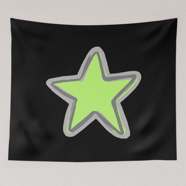 Item preview, BRIGHT STAR, LIGHT GREEN STAR WITH DARK GREY AND LIGHT GREY OUTLINE, ROCKSTAR, STARGIRL, STARBOY designed and sold by larissa-myrie.
