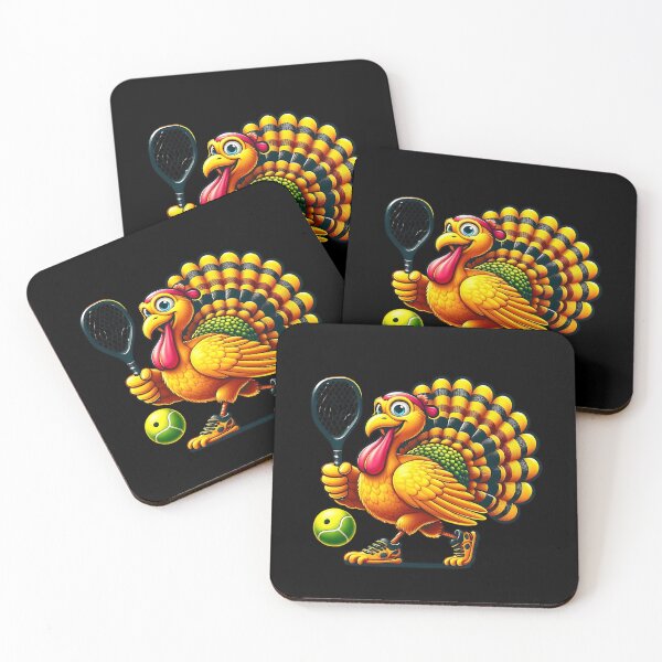 Item preview, Pickleball Turkey Player Wearing Sunglasses And Hat Holding Paddle  -  Xmas Halloween Thanksgiving  designed and sold by Smix Pixels.