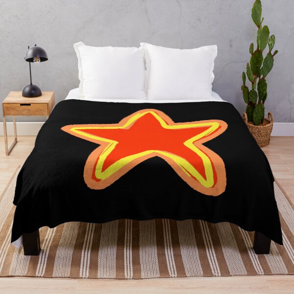Item preview, BRIGHT STAR, ORANGE STAR WITH PEACH AND YELLOW OUTLINE designed and sold by larissa-myrie.
