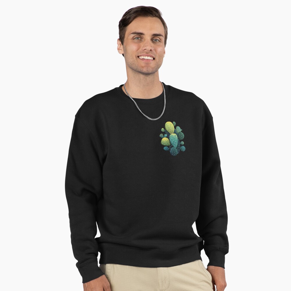 Pullover Sweatshirt Prickly Pear-fect! Cute Cactus Cutout Pullover Sweatshirt