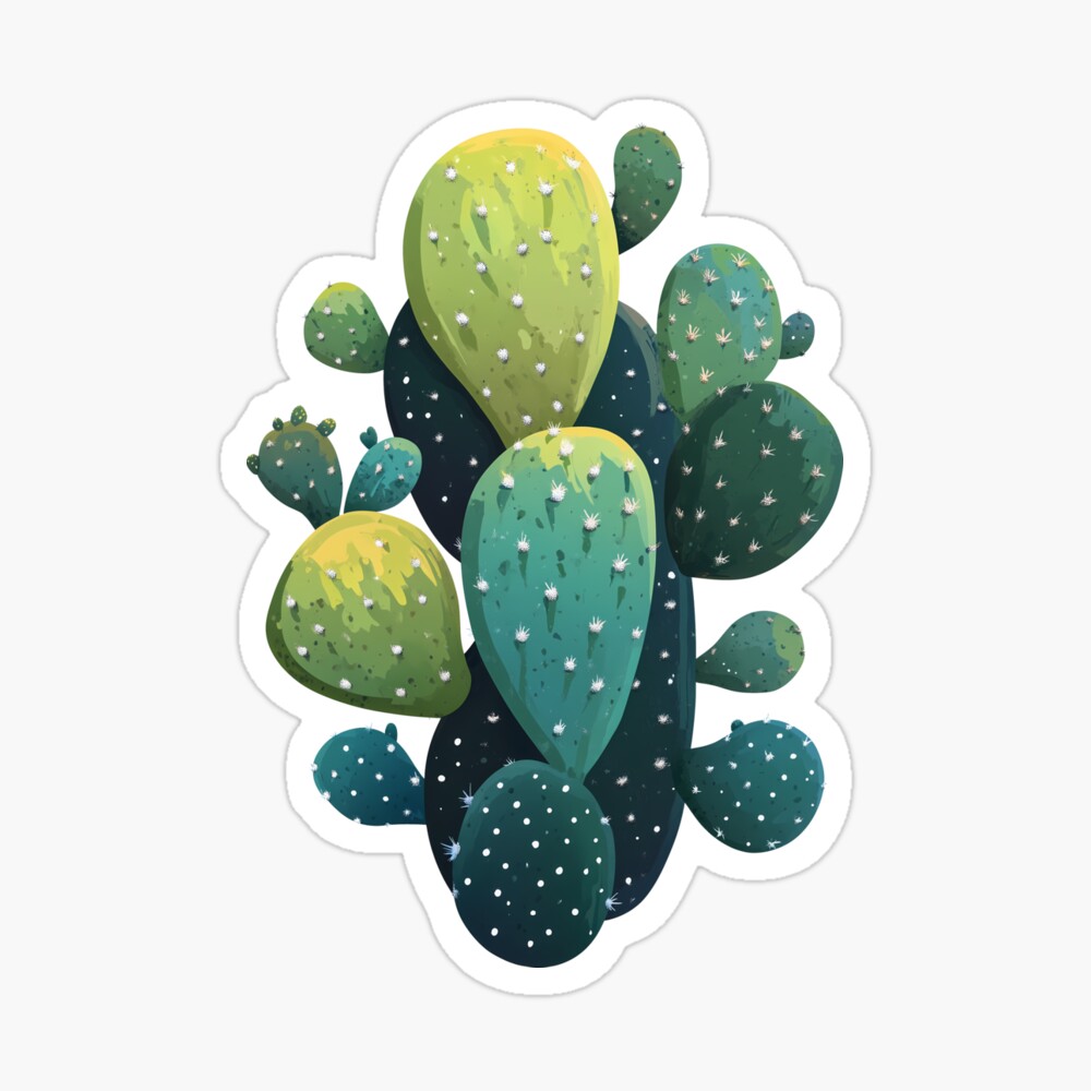 Sticker Prickly Pear-fect! Cute Cactus Cutout Sticker