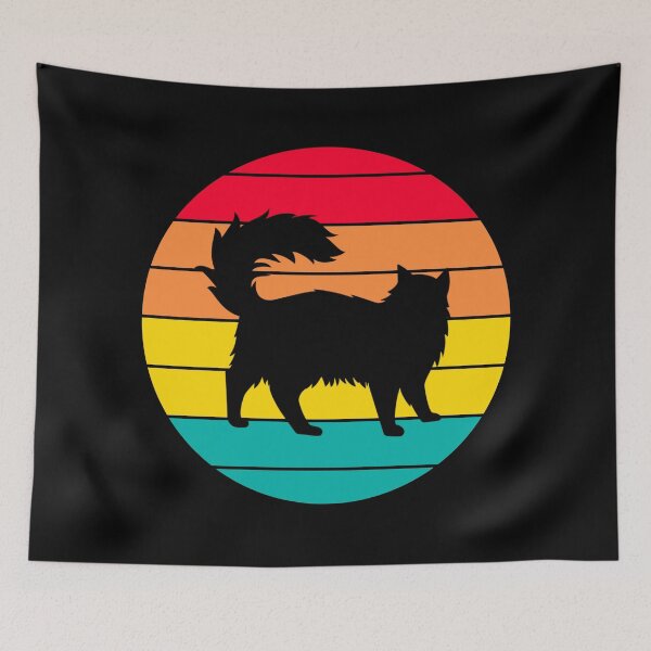 Item preview, Furry cat watching sunset designed and sold by EMMonovi.