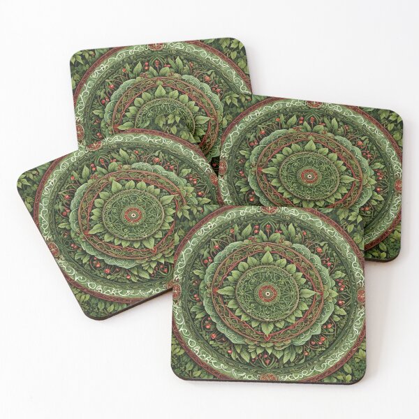 Item preview, Mandala of leaves and wild fruits designed and sold by MandalasShops.
