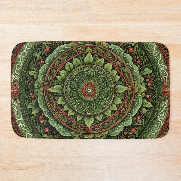 Item preview, Mandala of leaves and wild fruits designed and sold by MandalasShops.