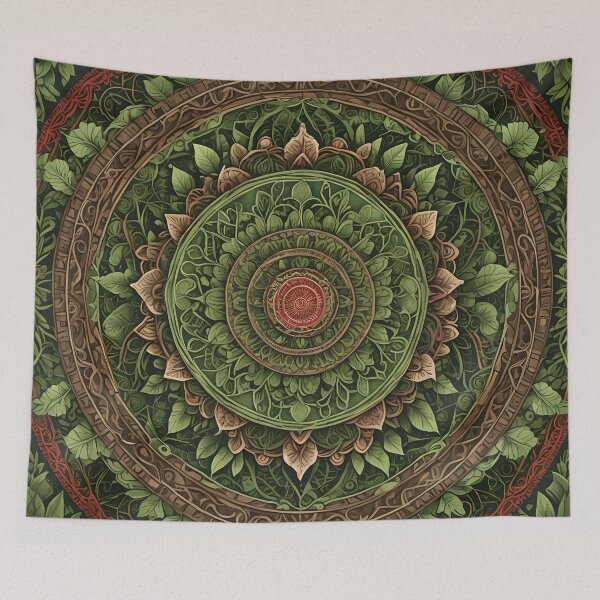 Item preview, Natural Serenity Botanical Mandala designed and sold by MandalasShops.