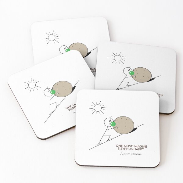 Item preview, Happy Sisyphus Blowing Bubble Gum Philosophy Cartoons designed and sold by JoyfulSisyphus.