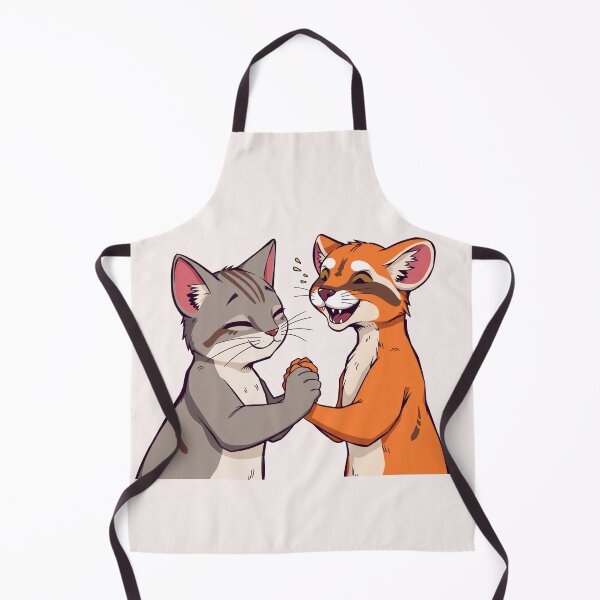 Item preview, A Cat and A Marten Meet as Friends designed and sold by NerdscapeDC.