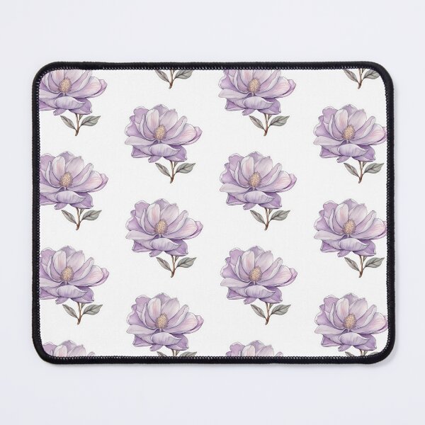 Item preview, Art Nouveau Blossoming Purple Magnolia Flower  designed and sold by DarlaEdnaFleur.