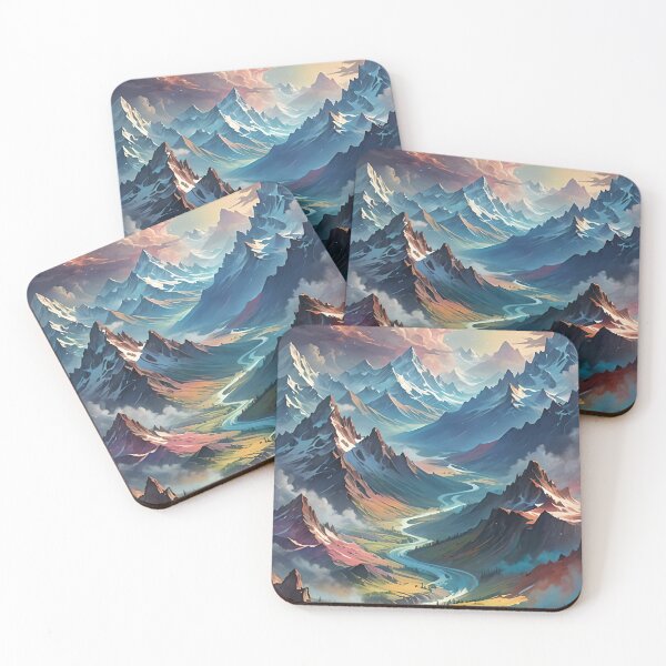 Item preview, Colorful Mountains designed and sold by OlexPrints.