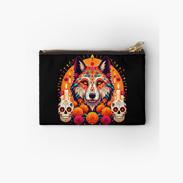 Item preview, The Day of The Dead Mexican Wolf T-shirt designed and sold by CreativeFlux.