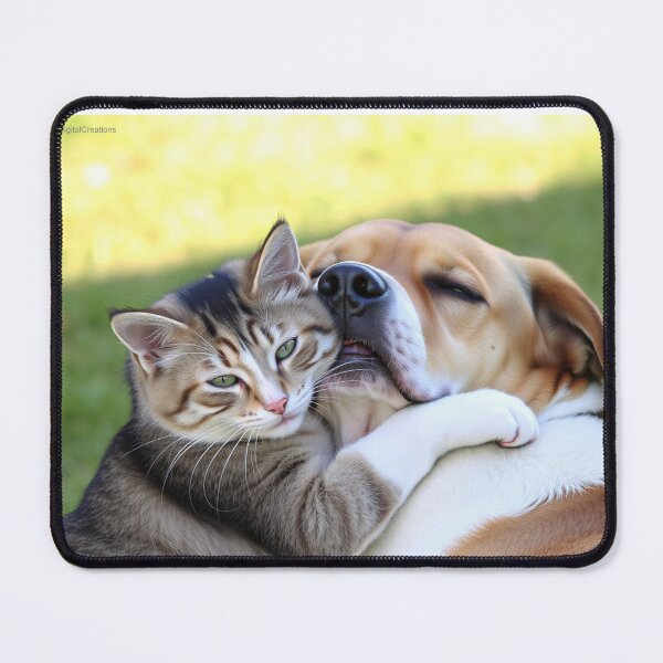 Item preview, Adorable Cat And Dog Friends designed and sold by NerdscapeDC.