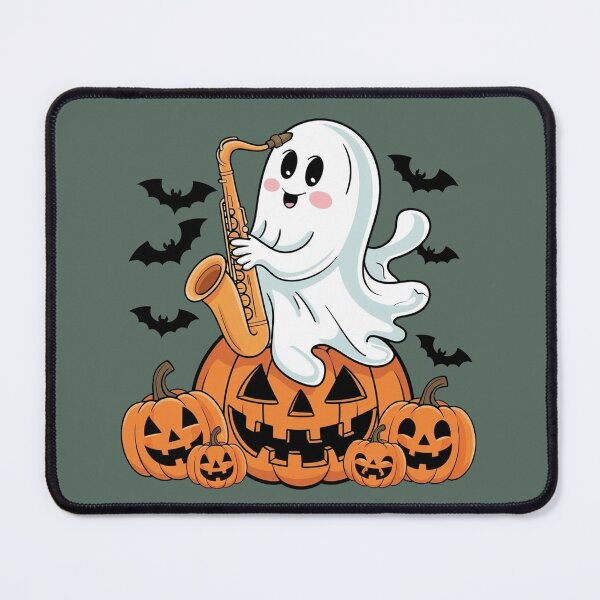 Item preview, A cute little ghost saxophonist designed and sold by NiRia Spot.