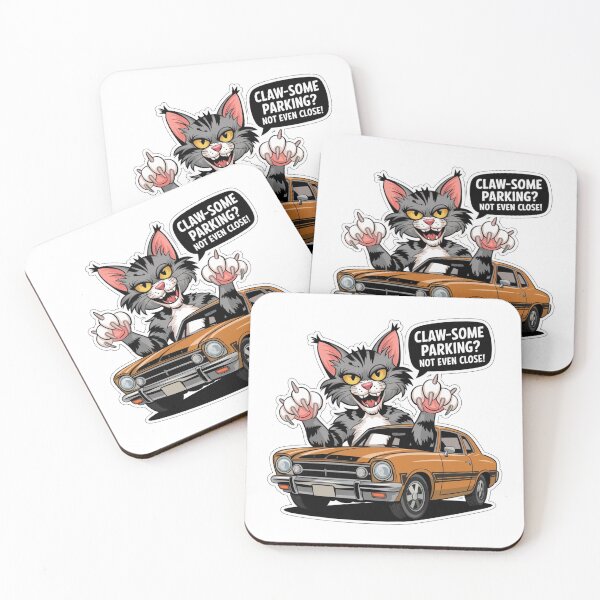 Item preview, Claw-some Parking? – Funny Cat Sticker designed and sold by StyleSwitch.