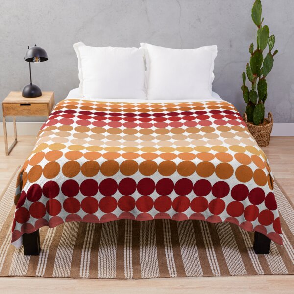 Item preview, Autumn Gradient Circle Pattern Abstract Print designed and sold by Lily-and-Lyle.
