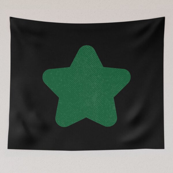 Item preview, STAR, CUTE STAR, STAR WITH ROUNDED EDGES, DARK GREEN STAR designed and sold by larissa-myrie.