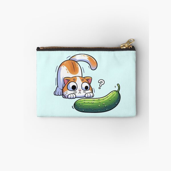 Item preview, Scared Cucumber Cat designed and sold by MeowKittyPurr.