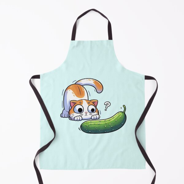 Item preview, Scared Cucumber Cat designed and sold by MeowKittyPurr.