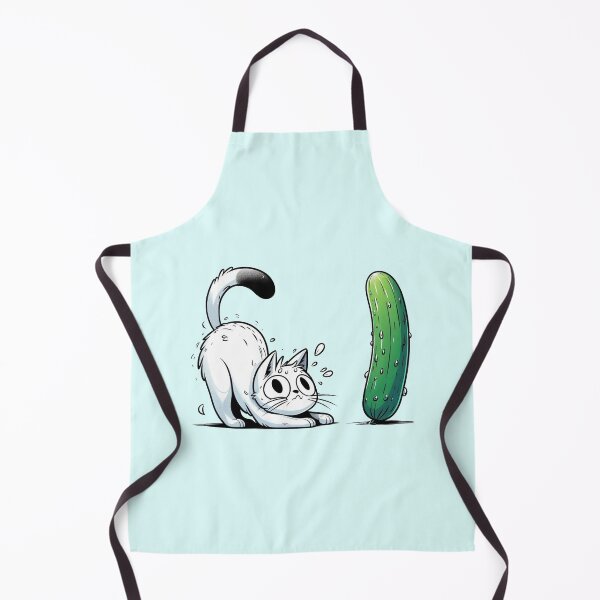 Item preview, Scared Cucumber Cat designed and sold by MeowKittyPurr.