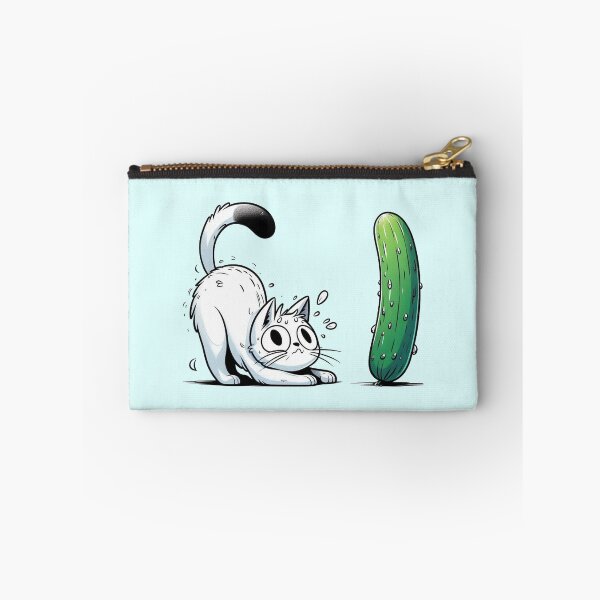 Item preview, Scared Cucumber Cat designed and sold by MeowKittyPurr.