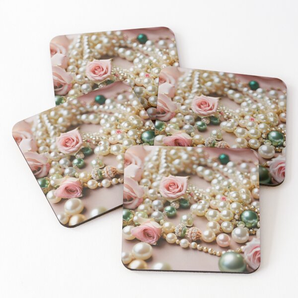 Item preview, pearls and roses designed and sold by artbymire.