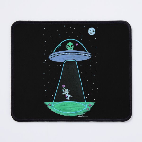 Item preview, Cute Alien UFO Romantic Cow Abduction designed and sold by saruhhh art.