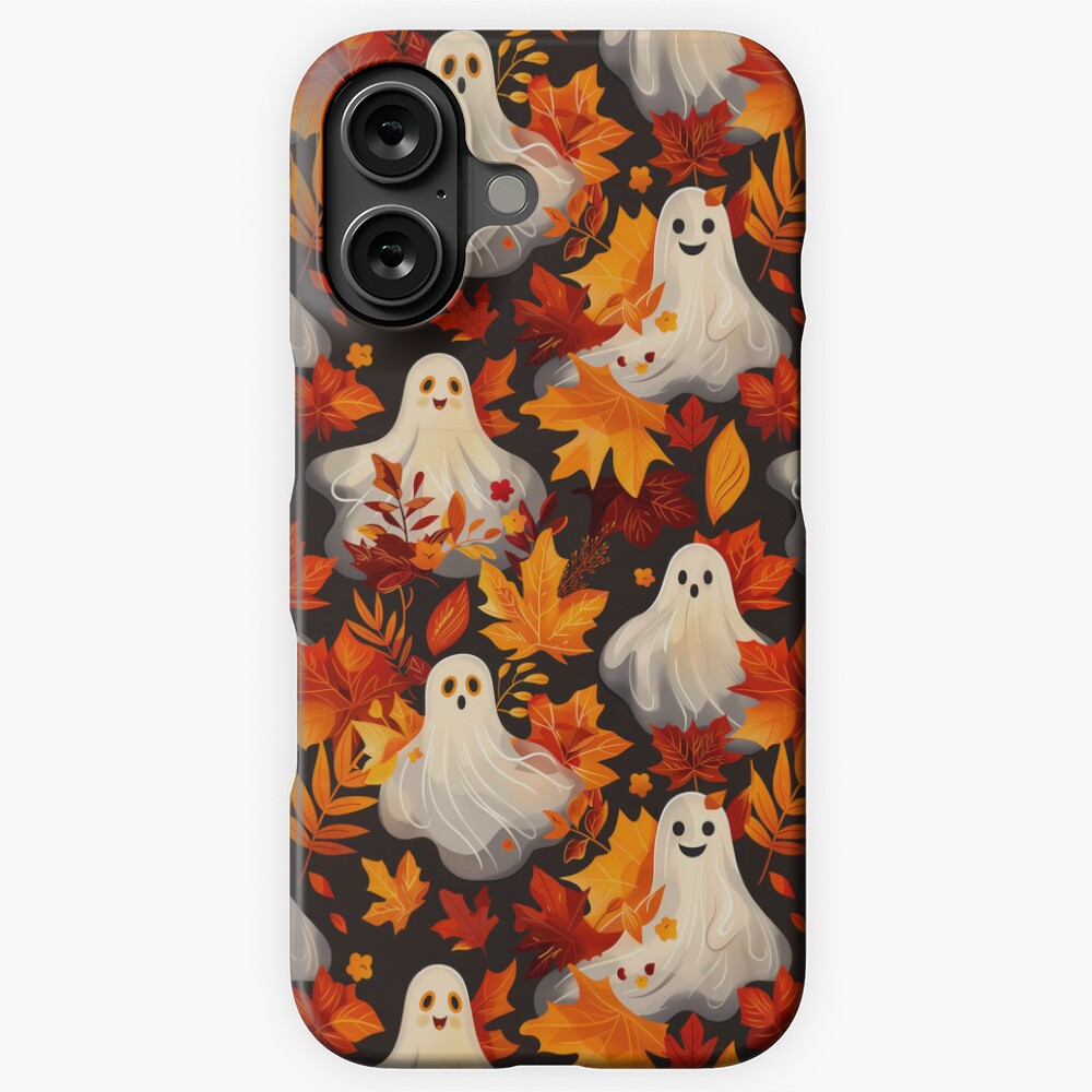 iPhone Snap Case Spooky Fall Vibes Ghosts