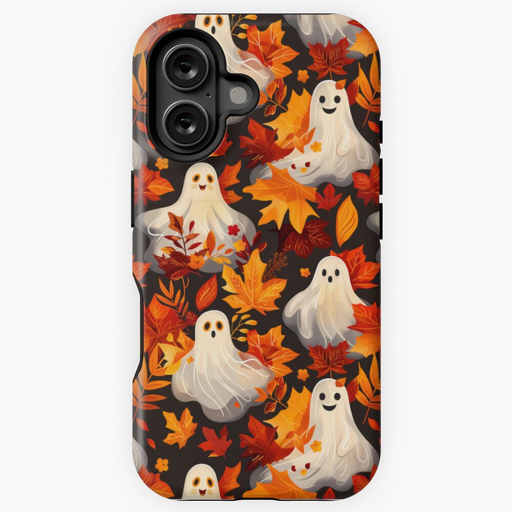 Spooky Fall Vibes Ghosts iPhone Tough Case