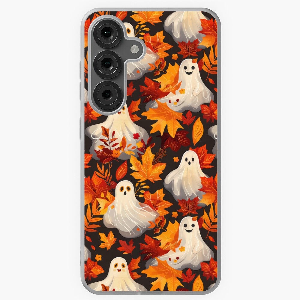 Spooky Fall Vibes Ghosts Samsung Galaxy Soft Case