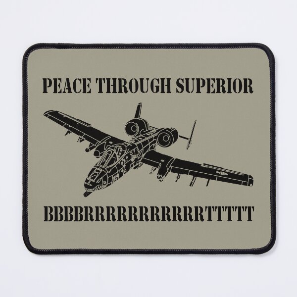 Item preview, A-10 Warthog Thunderbolt Plane Meme Joke Funny BBBRRRRTTT Saying designed and sold by MilitaryMart.