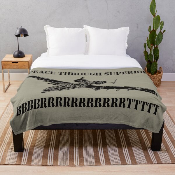 Item preview, A-10 Warthog Thunderbolt Plane Meme Joke Funny BBBRRRRTTT Saying designed and sold by MilitaryMart.