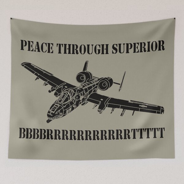 Artikelvorschau, A-10 Warthog Thunderbolt Flugzeug Meme Witz Lustiger BBBRRRRTTT Spruch entworfen und verkauft von MilitaryMart.