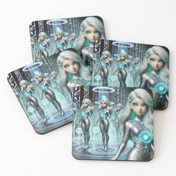 Item preview, "Galactic Twins - Holographic Alien Clones in Motion" designed and sold by Meta2Physical.