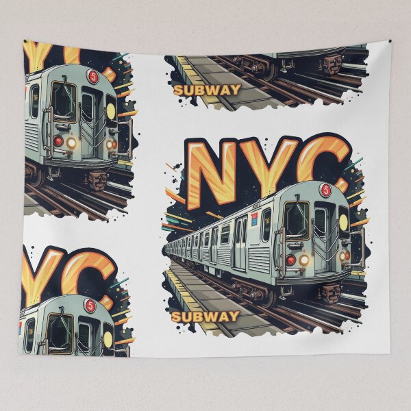Item preview, New York Subway NYC Subway illustration Train designed and sold by MayaDelaye.