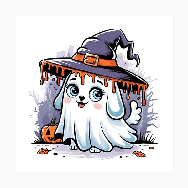Item preview, ghost dog designed and sold by DesignNadine.