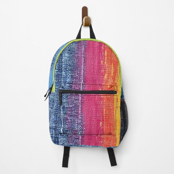 Item preview, Rainbow Grunge Denim Jeans Print designed and sold by Lily-and-Lyle.