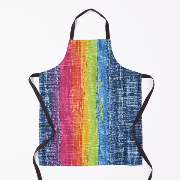 Item preview, Rainbow Grunge Denim Jeans Print designed and sold by Lily-and-Lyle.