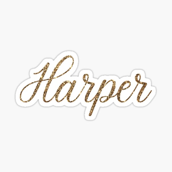 Ashley, Gold Font Sticker