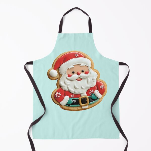 Item preview, Jolly Frosted Santa Cookie designed and sold by LarkspurAndTea.