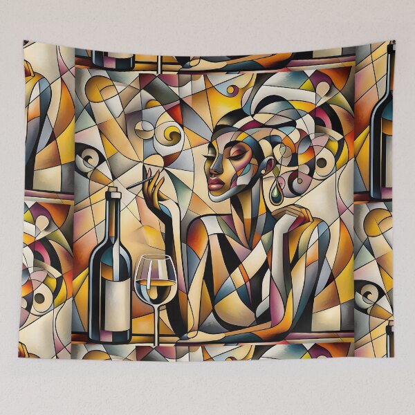 Item preview, Wine And Women Collection Cubism Art No:8 designed and sold by SofyaliArt.