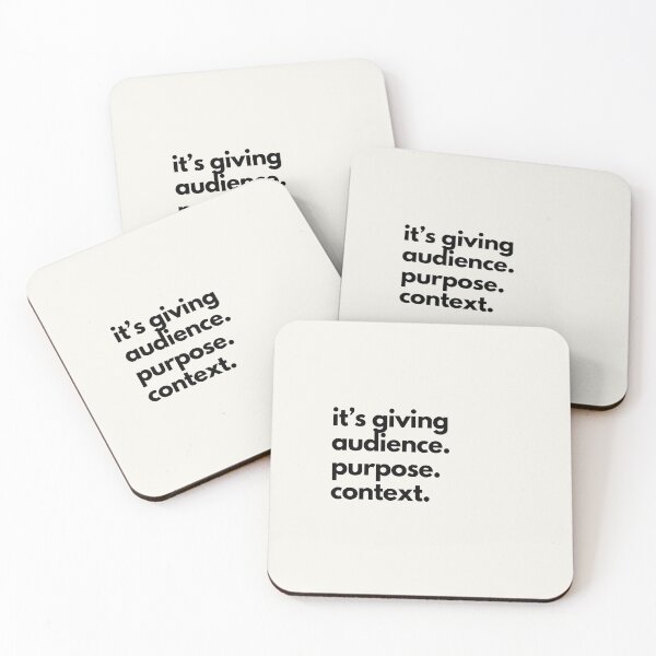 Item preview, It's Giving Audience, Purpose, Context designed and sold by Ryan Skinnell.