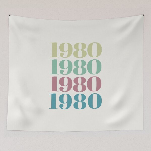 Item preview, 1980 Birthday Year Repeat Design designed and sold by Jeallan Designs.